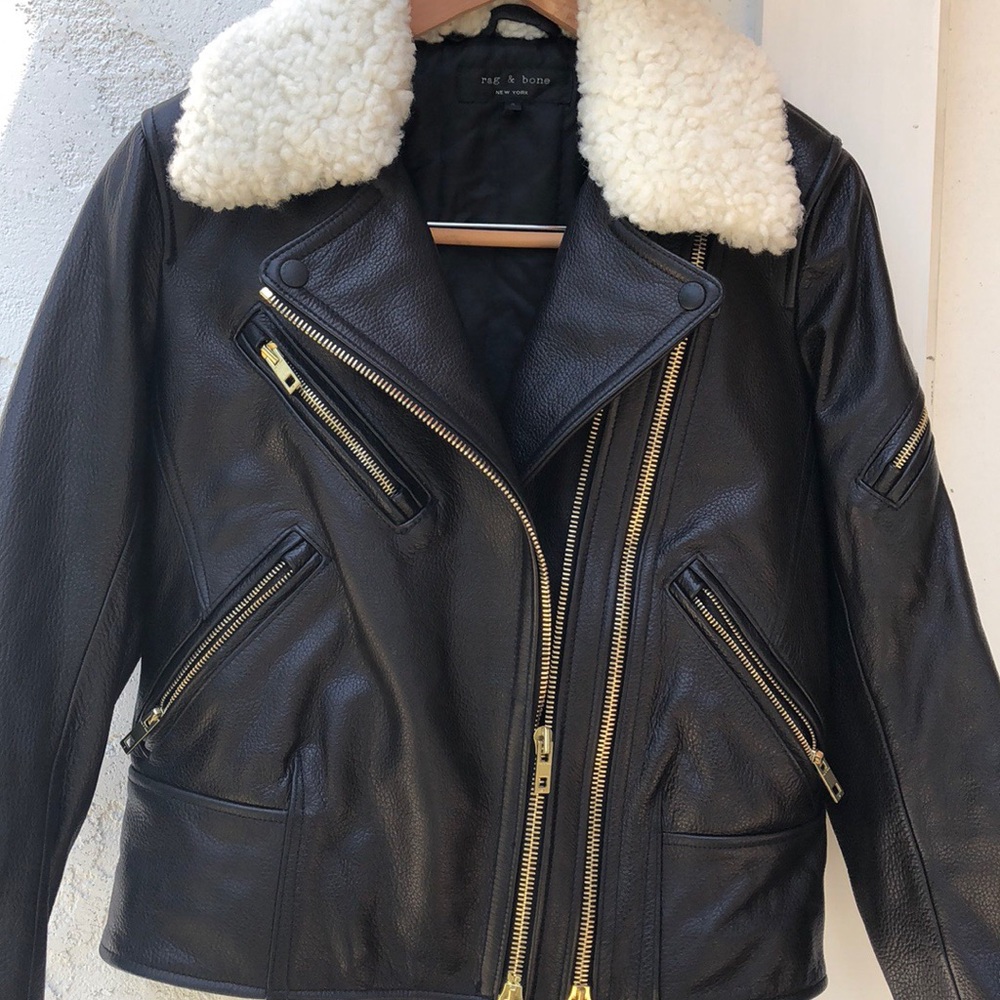 Rag and bone leather jacket - Picture 2 of 5